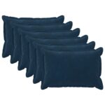 vidaXL Poťah na podložku 6 pcs HOUTEN Modrá 40 x 60 cm