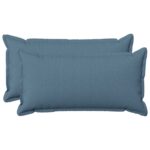 vidaXL Poťah na podložku 2 pcs HOUTEN Modrá džínovina 40 x 70 cm