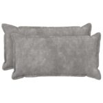 vidaXL Poťah na podložku 2 pcs HOUTEN Svetlosivá 40 x 70 cm