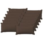 vidaXL Poťah na podložku 12 pcs HOUTEN Sivohnedá 40 x 80 cm
