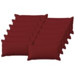 vidaXL Poťah na podložku 12 pcs HOUTEN Víno červené 40 x 80 cm