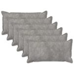 vidaXL Poťah na podložku 6 pcs HOUTEN Svetlosivá 40 x 80 cm