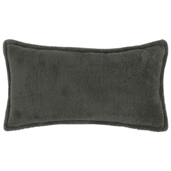 vidaXL Poťah na podložku 6 pcs HOUTEN Tmavosivá 40 x 80 cm Bouclé – Obrázok 2