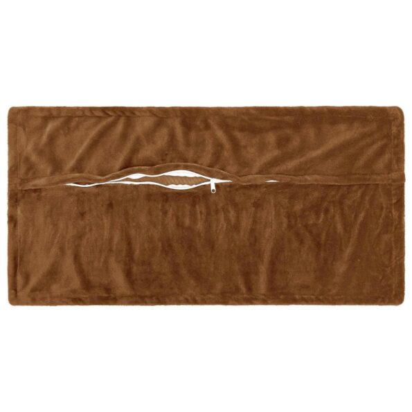 vidaXL Poťah na podložku 12 ks HOUTEN Svetlohnedá 40 x 80 cm Flanel – Obrázok 4