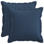 vidaXL Poťah na podložku 2 pcs HOUTEN Modrá 45 x 45 cm Falošný ľan