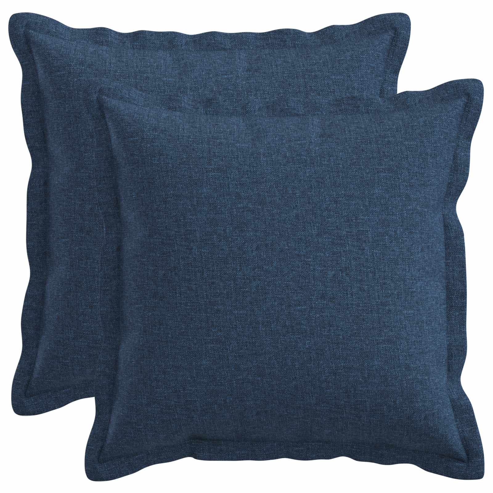 918502_1.jpg vidaXL Poťah na podložku 2 pcs HOUTEN Modrá 45 x 45 cm Falošný ľan – Obrázok 1