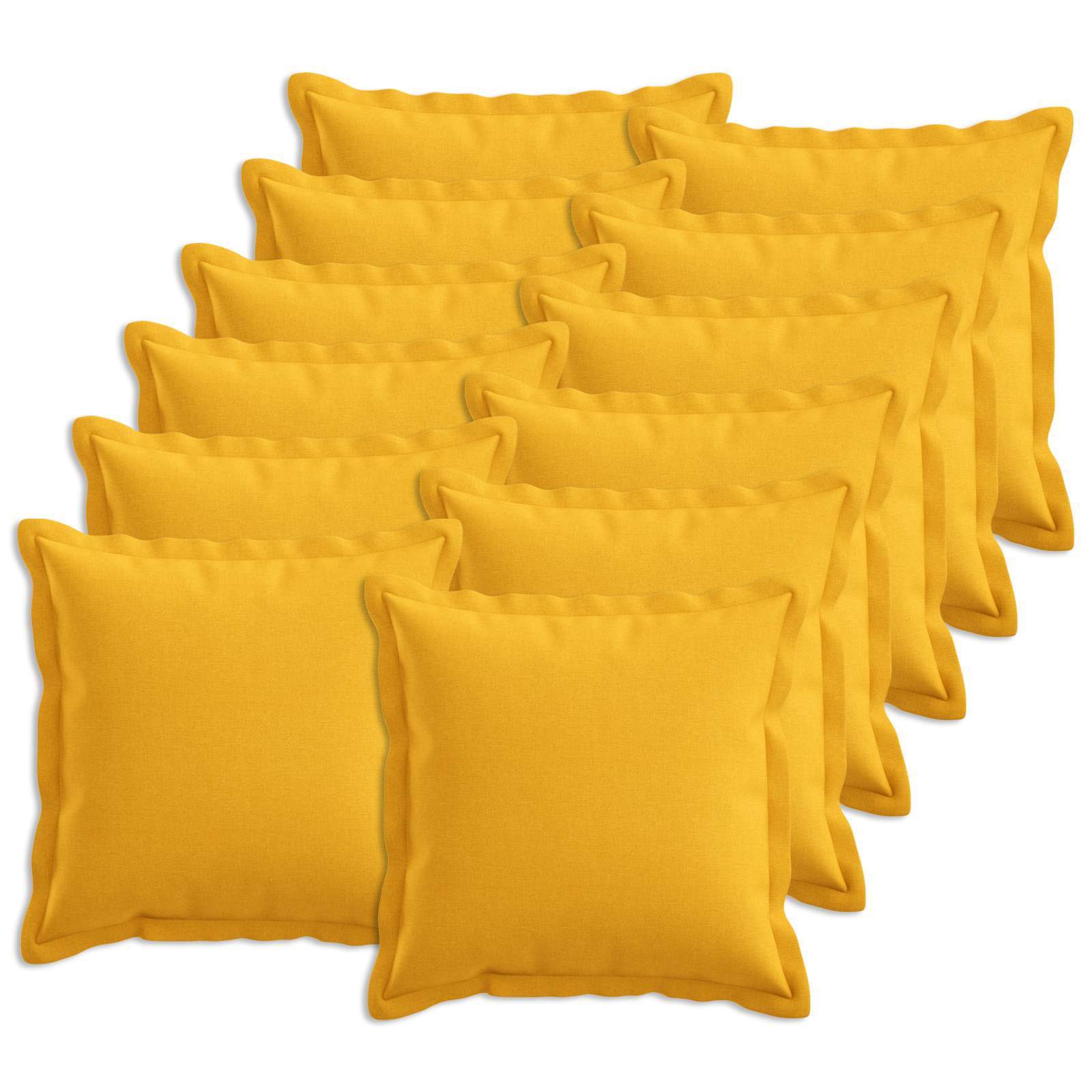 918519_1.jpg vidaXL Poťah na podložku 12 pcs HOUTEN Svetložltá 45 x 45 cm – Obrázok 1