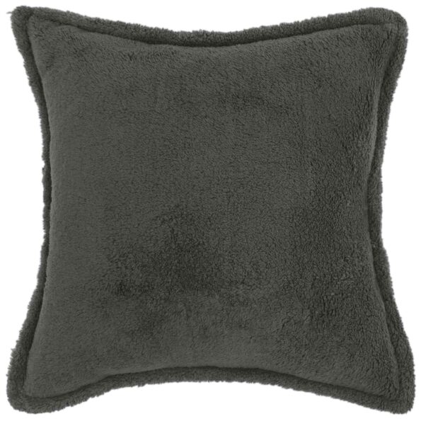 vidaXL Poťah na podložku 2 pcs HOUTEN Tmavosivá 45 x 45 cm Bouclé – Obrázok 2