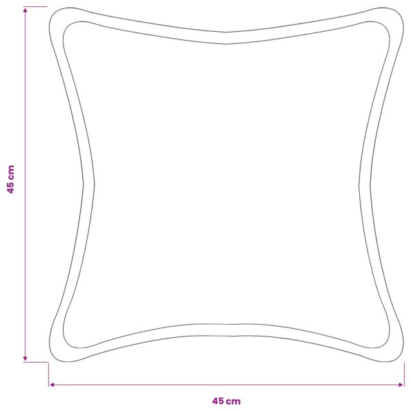vidaXL Poťah na podložku 2 pcs HOUTEN Tmavosivá 45 x 45 cm Bouclé – Obrázok 8