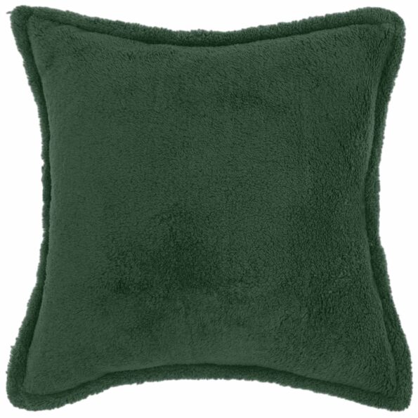 vidaXL Poťah na podložku 6 pcs HOUTEN Tmavozelená 50 x 50 cm Bouclé – Obrázok 2