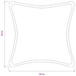 vidaXL Poťah na podložku 6 pcs HOUTEN Tmavozelená 50 x 50 cm Bouclé – Obrázok 8