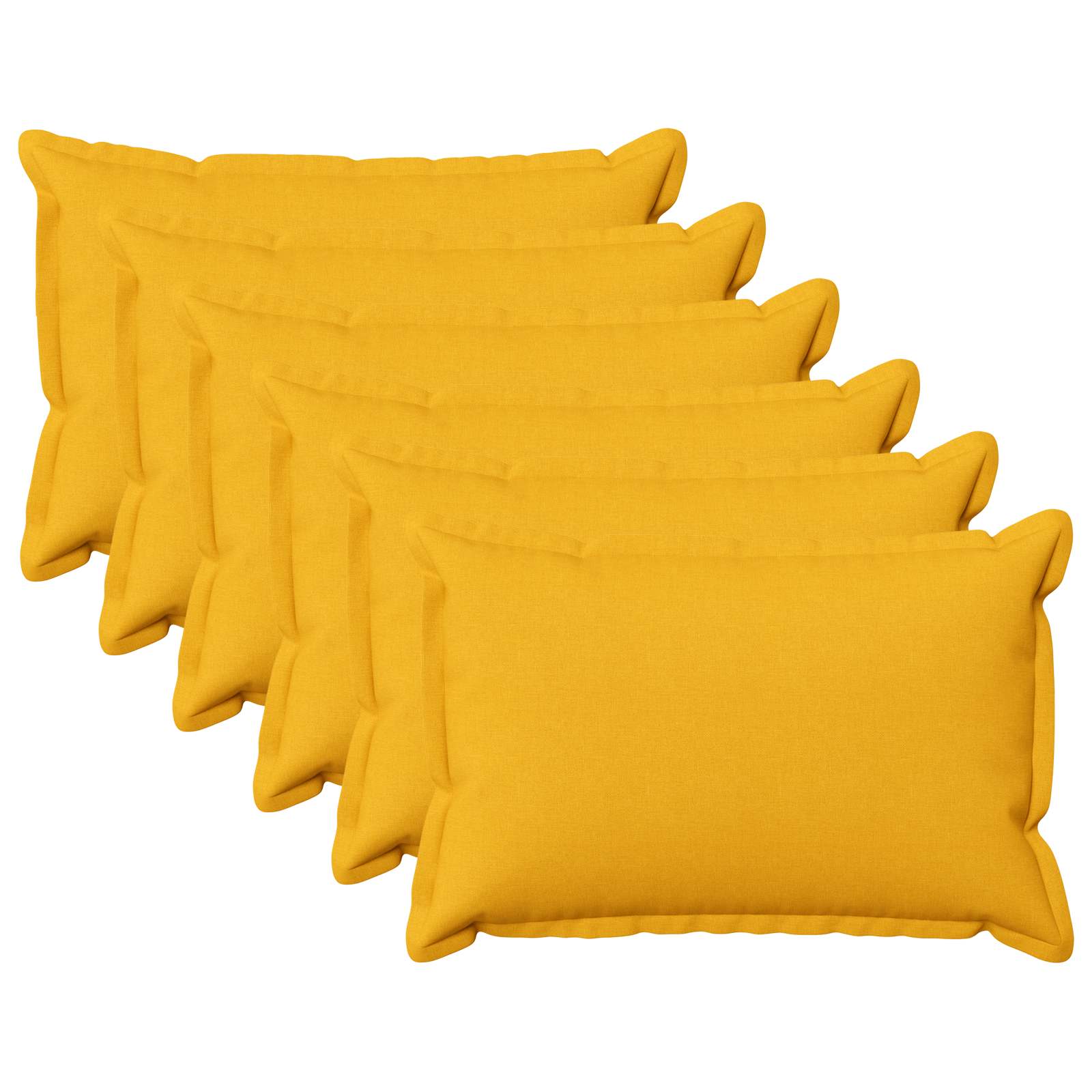 919426_1.jpg vidaXL Poťah na podložku 6 pcs HOUTEN Svetložltá 50 x 70 cm – Obrázok 1