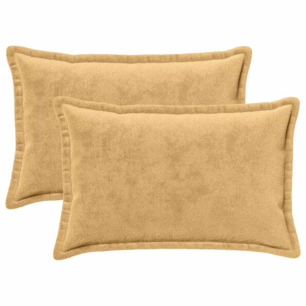 vidaXL Poťah na podložku 2 ks HOUTEN Sivohnedá 50 x 75 cm Flanel – Obrázok 2