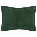 vidaXL Poťah na podložku 6 pcs HOUTEN Tmavozelená 50 x 80 cm Bouclé – Obrázok 2
