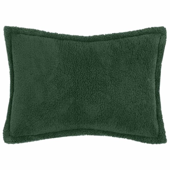 vidaXL Poťah na podložku 6 pcs HOUTEN Tmavozelená 50 x 80 cm Bouclé – Obrázok 2