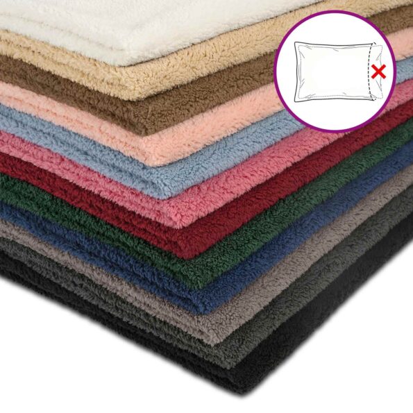 vidaXL Poťah na podložku 6 pcs HOUTEN Tmavozelená 50 x 80 cm Bouclé – Obrázok 6