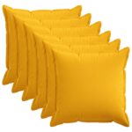 vidaXL Poťah na podložku 6 pcs HOUTEN Svetložltá 60 x 60 cm