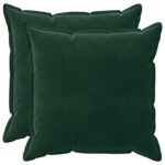 vidaXL Poťah na podložku 2 ks HOUTEN Tmavozelená 60 x 60 cm Zamat – Obrázok 2