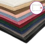 vidaXL Poťah na podložku 6 pcs HOUTEN Tmavozelená 60 x 60 cm Bouclé – Obrázok 6