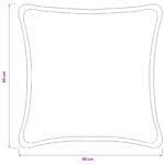 vidaXL Poťah na podložku 6 pcs HOUTEN Tmavozelená 60 x 60 cm Bouclé – Obrázok 8