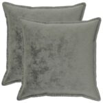 vidaXL Poťah na podložku 2 pcs HOUTEN Tmavosivá 65 x 65 cm Flanel