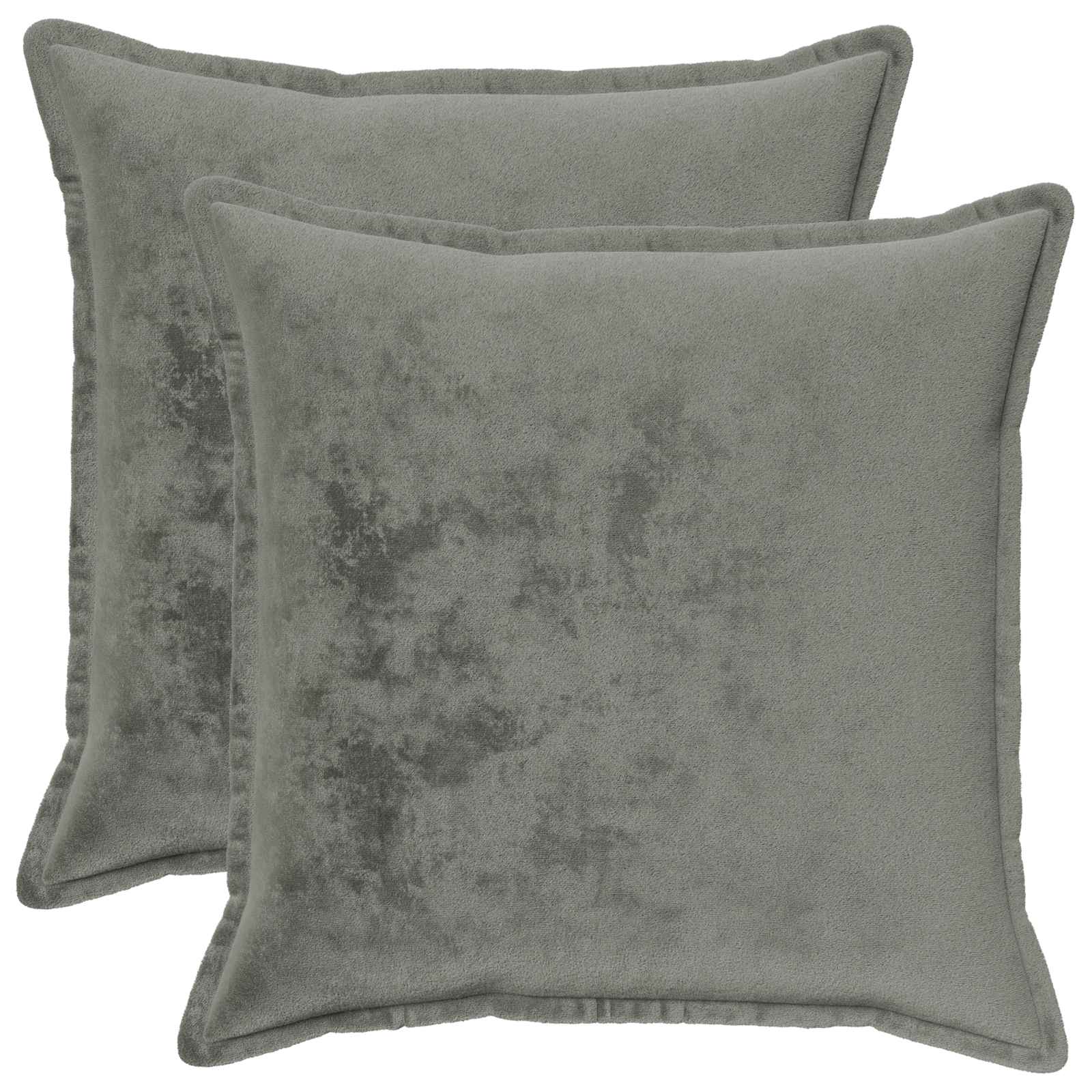 921199_1.jpg vidaXL Poťah na podložku 2 pcs HOUTEN Tmavosivá 65 x 65 cm Flanel – Obrázok 1