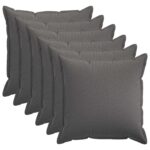 vidaXL Poťah na podložku 6 pcs HOUTEN Svetlosivá 80 x 80 cm