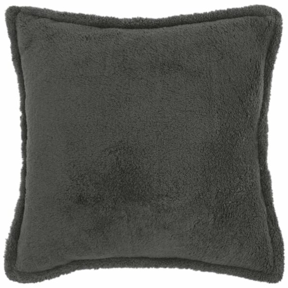 vidaXL Poťah na podložku 6 pcs HOUTEN Tmavosivá 80 x 80 cm Bouclé – Obrázok 2