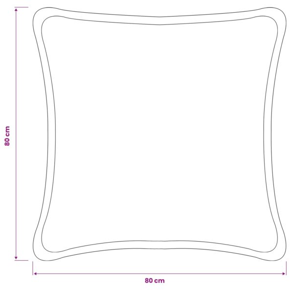 vidaXL Poťah na podložku 6 pcs HOUTEN Tmavosivá 80 x 80 cm Bouclé – Obrázok 8