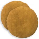 vidaXL Poťah na podložku 2 pcs HEERLEN Žltá Ø 50 cm Mikrovlákno fleece