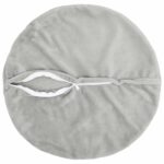 vidaXL Poťah na podložku 6 ks HEERLEN Svetlosivá Priem. 50 cm Flanel – Obrázok 4