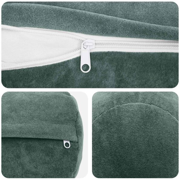 vidaXL Poťah na podložku 2 pcs HEERLEN Morsky modrá Ø 15 x 40 cm – Obrázok 6