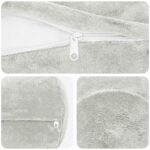 vidaXL Poťah na podložku 6 ks HEERLEN Svetlosivá Priem. 15 x 40 cm – Obrázok 6