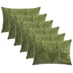 vidaXL Podložka 6 ks HEERLEN Design s listami 30 x 50 cm Polyester – Obrázok 2