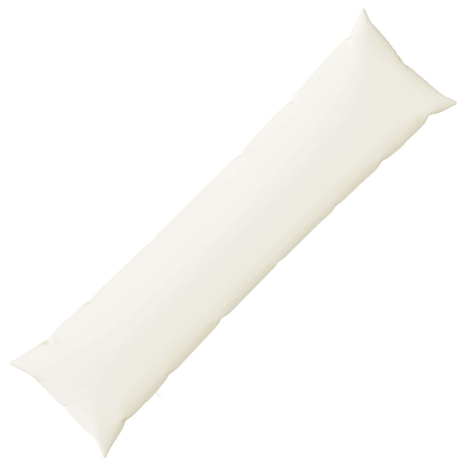 926089_1.jpg vidaXL Podložka s vankúšom HEERLEN Biela 40 x 145 cm Látka – Obrázok 1