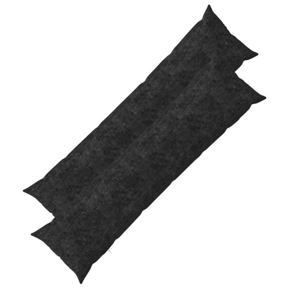 vidaXL Dekoračný vankúš 2 ks HEERLEN Antracitová 40 x 145 cm – Obrázok 2