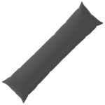vidaXL Podložka s vankúšom HEERLEN Antracitová 40 x 145 cm Polyester – Obrázok 2
