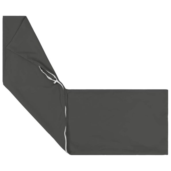 vidaXL Podložka s vankúšom HEERLEN Antracitová 40 x 145 cm Polyester – Obrázok 5
