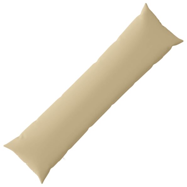 vidaXL Podložka s vankúšom HEERLEN Béžová 40 x 145 cm Polyester – Obrázok 2