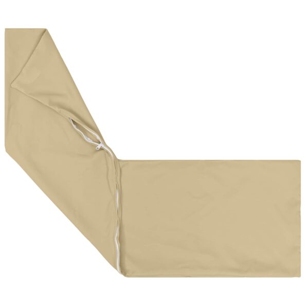 vidaXL Podložka s vankúšom HEERLEN Béžová 40 x 145 cm Polyester – Obrázok 5