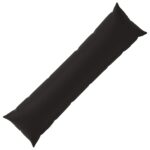 vidaXL Podložka s vankúšom HEERLEN Čierna 40 x 145 cm Polyester – Obrázok 2