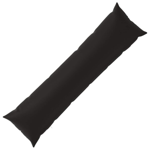 vidaXL Podložka s vankúšom HEERLEN Čierna 40 x 145 cm Polyester – Obrázok 2