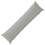 vidaXL Podložka s vankúšom HEERLEN Sivá 40 x 145 cm Polyester – Obrázok 2