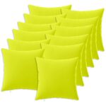 vidaXL Podložka s vankúšom HEERLEN 12 ks Žiarivá zelená Polyester – Obrázok 2
