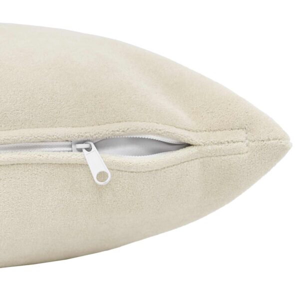 vidaXL Podložka s vankúšom HEERLEN 12 ks Krémová Mikrovlákno fleece – Obrázok 5