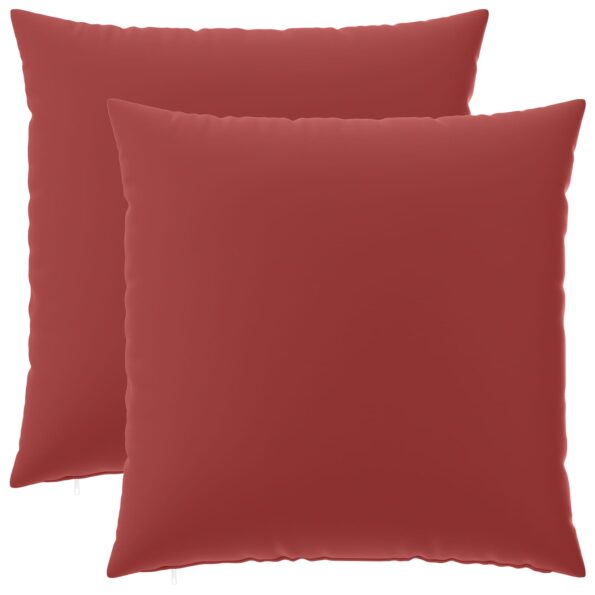 vidaXL Dekoračný vankúš 2 ks HEERLEN Víno červené 70 x 70 cm Polyester – Obrázok 2