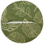 vidaXL Podložka 2 ks HEERLEN Design s listami Ø 30 cm Polyester – Obrázok 5