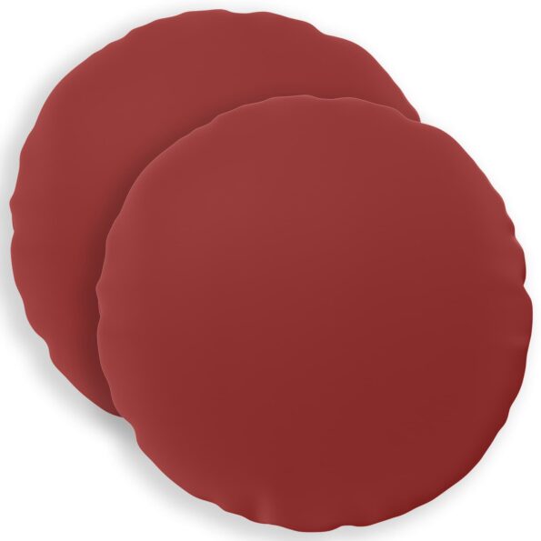 vidaXL Podložka 2 ks HEERLEN Víno červené Ø 30 cm Polyester – Obrázok 2