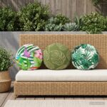 vidaXL Podložka 6 ks HEERLEN Viacfarebný Ø 40 cm Polyester – Obrázok 3