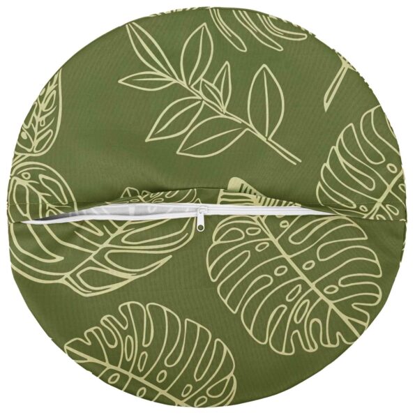 vidaXL Podložka 6 ks HEERLEN Design s listami Ø 40 cm Polyester – Obrázok 5